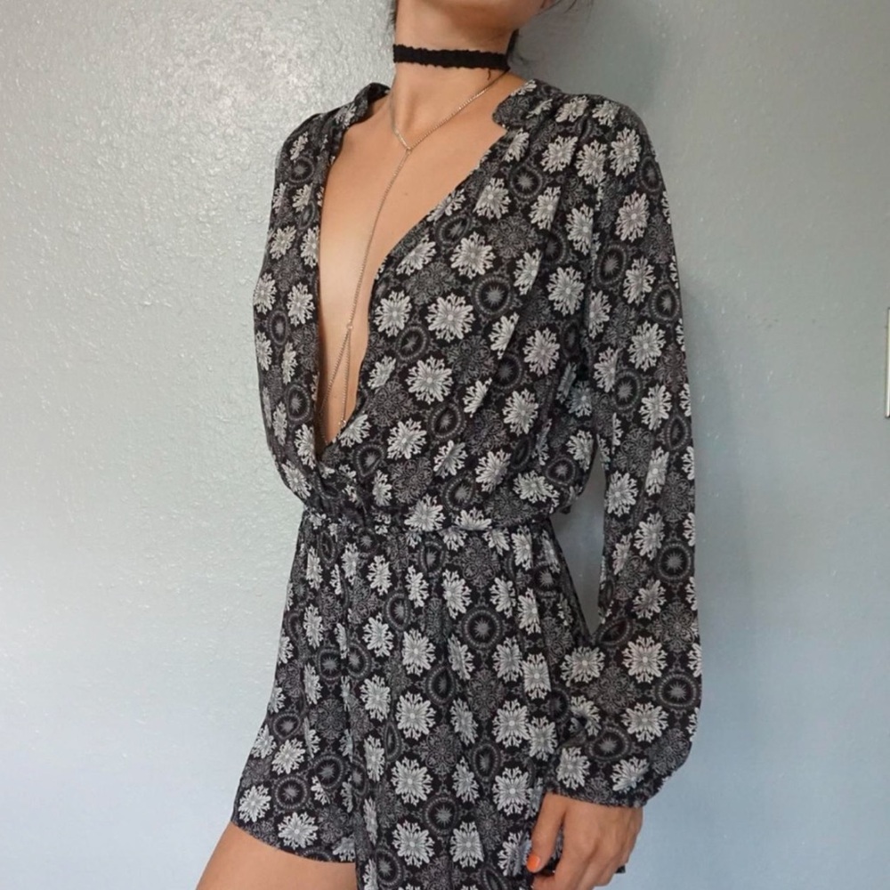 Black and White Romper